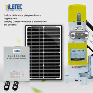 Moteur de porte à roulement YL avec batterie de secours AC contrôleur de moteur de <span class=keywords><strong>volet</strong></span> <span class=keywords><strong>roulant</strong></span> UPS et garantie de panneau <span class=keywords><strong>solaire</strong></span> pendant 3 ans - Product Image 4