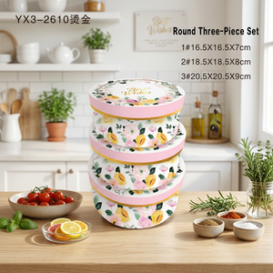 Scatola regalo rotonda in cartone, set da 3 pezzi, con decorazioni floreali e biglietto di <span class=keywords><strong>auguri</strong></span>, scatola in carta con stampa a caldo <span class=keywords><strong>per</strong></span> confezioni regalo <span class=keywords><strong>per</strong></span> feste - Product Image 6