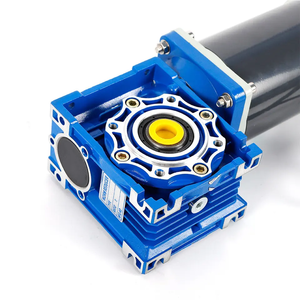 Motor Eléctrico CC con Escobillas de 6W-300W con Caja de Engranajes de Tornillo sin Fin NMRV30 50 63 75 90 con Motor CC de 12V/24V/48V 60mm-104mm - Product Image 3