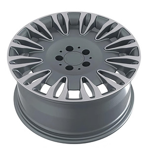 Rines Monobloque Forjados de Aleación de Aluminio de Cinco Radios en Cromo Dorado de 24 Pulgadas para Rolls Royce Phantom Coupé, Maybach y Flying Spur - Product Image 1