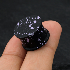 Penyumbat telinga silikon dan saluran tindik, anting-anting silikon, peregang lubang telinga, lubang telinga silikon - Product Image 2