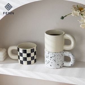 Fenn đơn giản phong cách độc đáo chất béo vòng xử lý gốm Cà Phê Trà cốc giật gân mực mũm mĩm hợp thời trang thẩm mỹ Bắc Âu cốc - Product Image 4