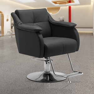 Modern European Commercial Portable Reclining <b>Barber</b> <b>Chair</b> Heavy Duty Hydraulic Pump Height Adjustable Metal Frame Gym Hotel - Product Image 2
