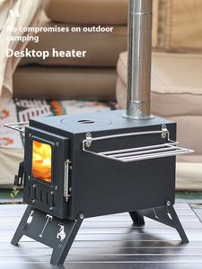 Cuisinière de table à bois intégrée en acier inoxydable pour le camping en plein air, le barbecue domestique et le chauffage de tente - Product Image 6