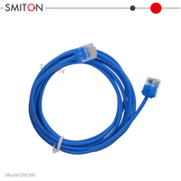 Kabel Jaringan UTP Slim Cat6 1ft 3ft 1M dengan Konektor RJ45 Pendek Terpadu