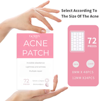 Pansements hydrocolloïdes de collagène et vitamine C AHA pour le traitement de la peau, marque privée Shandong, pour l'acné et les boutons, format voyage, Master Spot Patch