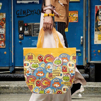 Sac fourre-tout en PP tissé laminé, multi-usages, taille moyenne, avec logo personnalisé, recyclable, durable, imperméable, pour le shopping et à porter à l'épaule