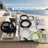 Dessalinisateur marin de type split 1500 LPD, 62 L/H, portable, pour bateaux, yachts et îles, système d'osmose inverse