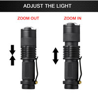 Linterna L2 T6 Q5, foco ajustable, zoomable, luz impermeable, bolsillo, Camping, caza, bolígrafo Mini, linterna LED, linterna