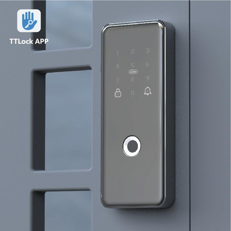 Ttlock ลายนิ้วมือคู่, บัตร, (รหัสผ่าน, กุญแจกล), ไม่มีการควบคุมระยะไกล, ไม่มีการจดจำใบหน้า