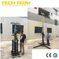 Heavy Duty 200kg Capacidad de carga Truss plegable Soporte de manivela de mano 6,5 m de altura Iluminación de escenario Torre de elevación Truss Display