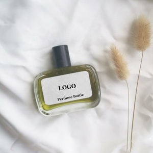 Botella de Perfume Exótica Unisex Multicolor Cuadrada y Plana de 80 ml, Botella de Vidrio con Atomizador - Product Image 2