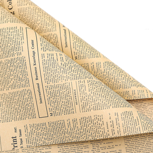 100 Túi In Báo Cổ Điển Tiếng Anh Báo Sydney Giấy Hàn Quốc Giấy Hoa Giấy Gói Giấy - Product Image 1