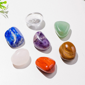 Toptan cilalı renk kristal çakıl toplu takı yapımı ve şifa için eskitme taşlar - Product Image 6