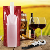 Pochettes souples personnalisables réutilisables avec bec verseur à vis pour vin, jus, boissons, gelée – Emballage rechargeable pour boissons