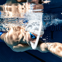 Bandeau élastique en silicone de qualité alimentaire personnalisé, petit résistant, pour la plongée avec tuba et l'entraînement de natation