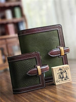 Carnet à spirales vintage fait main à trois tons avec logo personnalisé, format A6, A7, A8, grande capacité, couverture rigide, pour organiser l'argent
