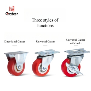 Goodcen Hot Bán 2/3/4 Inch Phanh Đồ Nội Thất Bánh Đồ Nội Thất Hiện Đại Caster Xoay Vít Caster Bánh Xe - Product Image 4