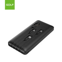 Banque d'alimentation externe Portable LCD chargeur de téléphone intelligent numérique PD 20W batterie externe à charge rapide avec câble 10000mah