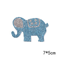 2024 nouveau Design haute qualité 3D Animal dessin animé fer sur strass Patch Animal strass patchs pour vêtement vêtements
