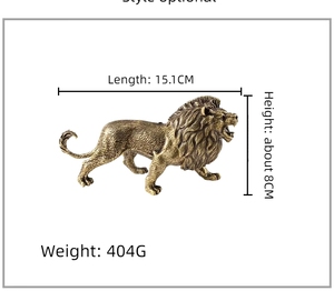 Artigianato in bronzo, Re delle steppe, Grande <span class=keywords><strong>leone</strong></span>, Ornamenti in ottone, Decorazioni per la casa - Product Image 6