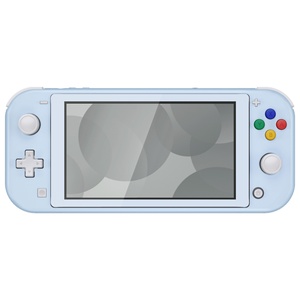 Sky Blue Full Shell <b>Case</b> for <b>Nintendo</b> Switch Lite, Smooth UV Coated Finish - Product Image 3
