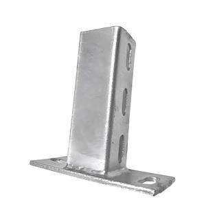 Base de connexion en acier revêtue de poudre galvanisée à chaud <span class=keywords><strong>pour</strong></span> système de montage solaire de <span class=keywords><strong>poteau</strong></span> de canal de jambe de force - Product Image 3