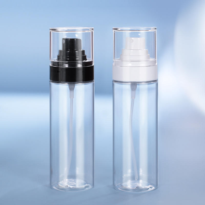 Transparent bottle+Black Pump