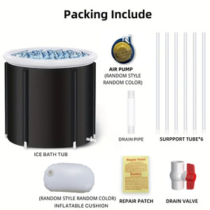 Baignoire glacée portable <span class=keywords><strong>pour</strong></span> la récupération <span class=keywords><strong>de</strong></span> thérapie des athlètes Baignoire plongeante froide Baignoire gonflable Sauna <span class=keywords><strong>Spa</strong></span> Baril chaud et froid avec <span class=keywords><strong>couvercle</strong></span> - Product Image 2