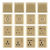 FIKO Interrupteurs et prises murales EU/UK Standard 13A/16A/20A/45A avec USB/Type-c/Dimmer/Sonnette/Rideau/TV/Ordinateur/Interrupteur de cuisine