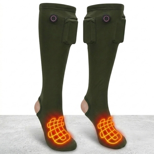 <span class=keywords><strong>Chaussettes</strong></span> <span class=keywords><strong>chauffantes</strong></span> d'hiver pour femmes avec éléments de charge, semelle et bordure fines, logo chauffant - Product Image 1