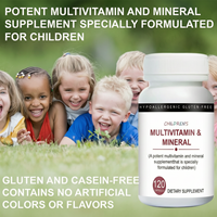 Capsules multivitaminées pour enfants OEM, coenzyme Q10 pour la croissance des enfants, vitamines et minéraux pour le développement des enfants, complément facile à avaler