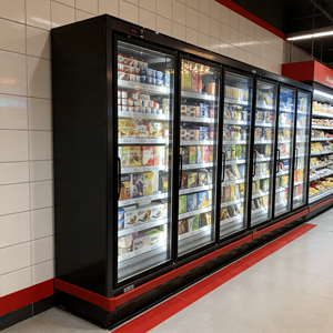 Congelatori Verticali Commerciali per Supermercati, Vetrina Refrigerata con Porta in Vetro - Product Image 4