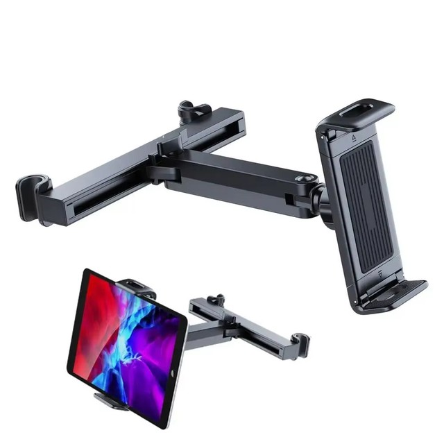 2025 Car Tablet Holder Back Seat for Kids Adjustable Rear Seat Tablet Mount Cell Cradle for Car Road Trip Headrest Phone