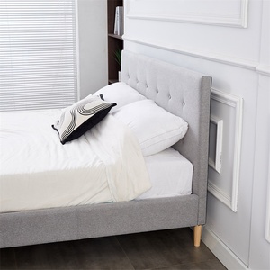 <span class=keywords><strong>Lit</strong></span> double minimaliste en lin italien avec cadre, <span class=keywords><strong>tête</strong></span> <span class=keywords><strong>de</strong></span> <span class=keywords><strong>lit</strong></span> capitonnée et rangement relevable à vérins, disponible en tailles Queen/King, <span class=keywords><strong>lit</strong></span> rembourré et moelleux - Product Image 5