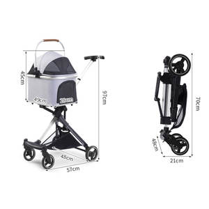 अच्छी गुणवत्ता 4 पहिया पालतू जानवर के लिए बिल्ली/पालतू जानवरों की यात्रा के लिए अच्छी गुणवत्ता 4 पहिया पालतू जानवर - Product Image 3