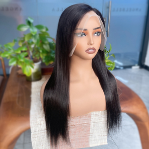 Perruques Lace Front Angelbella en <span class=keywords><strong>Cheveux</strong></span> Humains Pré-Pluckées avec Baby Hair, Densité 180, Perruques Lisses Transparentes 13x4 pour Femmes - Product Image 1