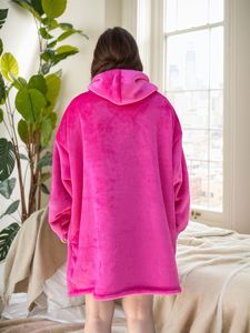 Home Textile China Hooded Wearable Sweatshirt Soft Warm Custom Fleecel Sherpa <b>Oversize</b> <b>Blanket</b> <b>Hoodie</b> Mens Hoodies Sweatshirt - Product Image 6