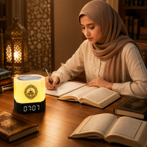 Haut-parleur Coran QB303, lecteur Coran numérique, commande tactile Bluetooth, lampe LED, télécommande, service OEM, fourni par l'usine. - Product Image 3