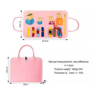 Juguetes Montessori Hagomyhome para Niños de 2-3 Años, Tableros de Actividades de Fieltro para Educación Temprana, Material de Poliéster, Tamaño Personalizado - Product Image 6