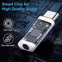 Adaptateur audio 3,5 mm femelle vers Type C 8 broches OTG AUX, neuf, pour téléphones mobiles et casques filaires
