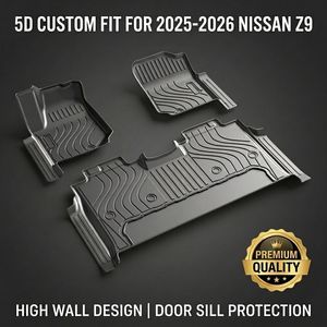 Tapis de sol de voiture Kction <span class=keywords><strong>pour</strong></span> Nissan Z9 2025 2026, <span class=keywords><strong>sur</strong></span> <span class=keywords><strong>mesure</strong></span> 5D, toutes saisons, imperméables, inodores, protection des seuils de porte, tapis de voiture en TPE - Product Image 4