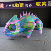 Lézard gonflable géant de parade publicitaire, modèle animal de conception nouvelle, taille personnalisée, avec éclairage LED, caméléon gonflable mexicain