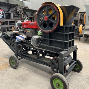 Yüksek Verimli Portatif Mini Çeneli Kırıcı - Beton/Çakıl/Tuğla Kırma İçin Konveyörlü - Product Image 2