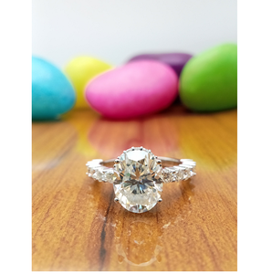 Anillo de Compromiso y Boda de Oro Sólido de 14K con Diamante Solitario VVS de 1 Quilate, Corte Brillante, Cultivado en Laboratorio, Certificado por IGI, para Mujer - Product Image 2