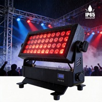 Projecteurs LED de scène Yelang 44x10W RGBW étanches IP65 avec contrôle DMX512, CRI Ra95, pour éclairage mural et de piste de danse