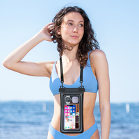 Nouveau produit sac de téléphone portable en PVC avec pochette de téléphone étanche IPX8 flottante pour la plage de natation
