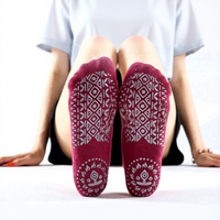 Chaussettes de yoga pour femme en coton, personnalisées, antidérapantes, pour le sport et le fitness, idéales pour la danse classique et le ballet, vente en gros