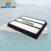 Élément de filtre à air de remplacement à faible résistance à l'air 21702999 PA77011 Diesel marin pour moteur de bateau