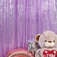 6x8ft портативный Chruch этап Выпускной Фиолетовый блесток фон украшение для праздника